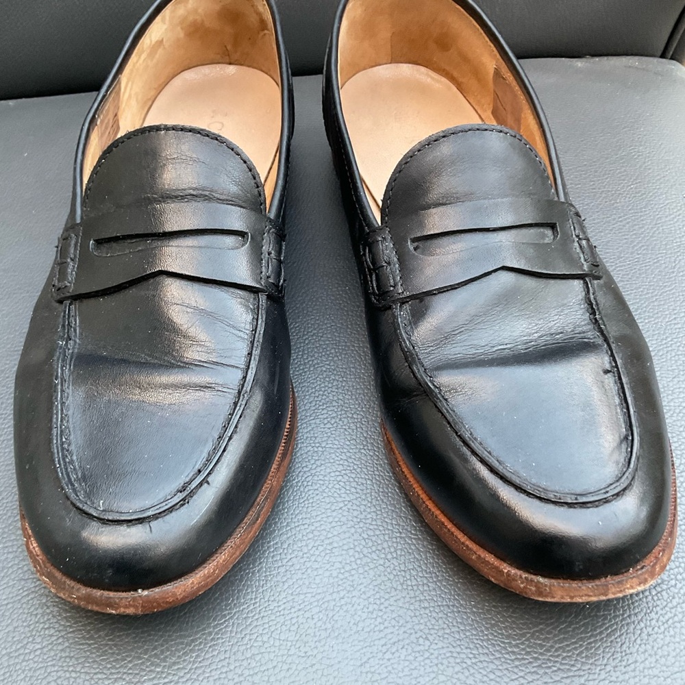 J Crew Italian made classic penny loafers.size 10.